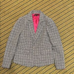 Zac & Rachel Black and White Houndstooth Blazer